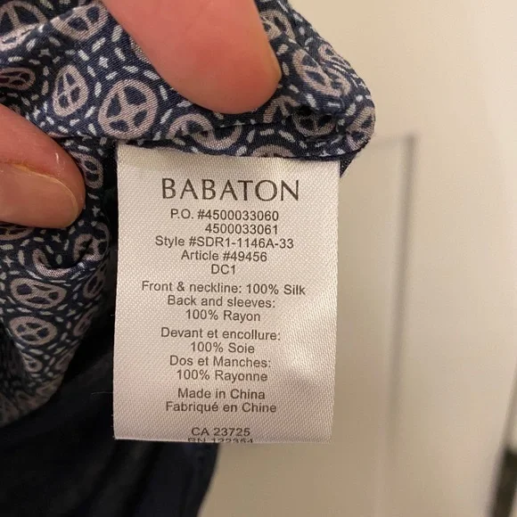 Aritzia Babaton Julien Blouse size s‎ - Picture 6 of 7